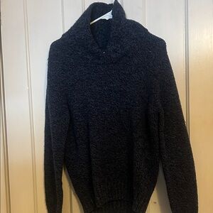 L.L. Bean Blue Sweater with brown Elbow Patch